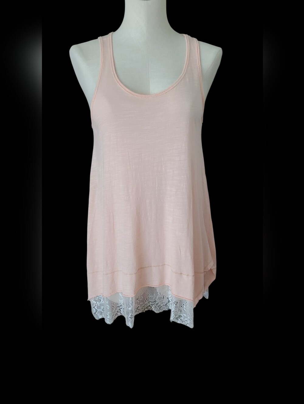 Kenar Light Peach Tank Top Tunic